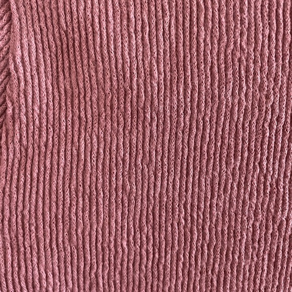 Texture & Thread Button-Back Mockneck Top - Picture 3 of 4